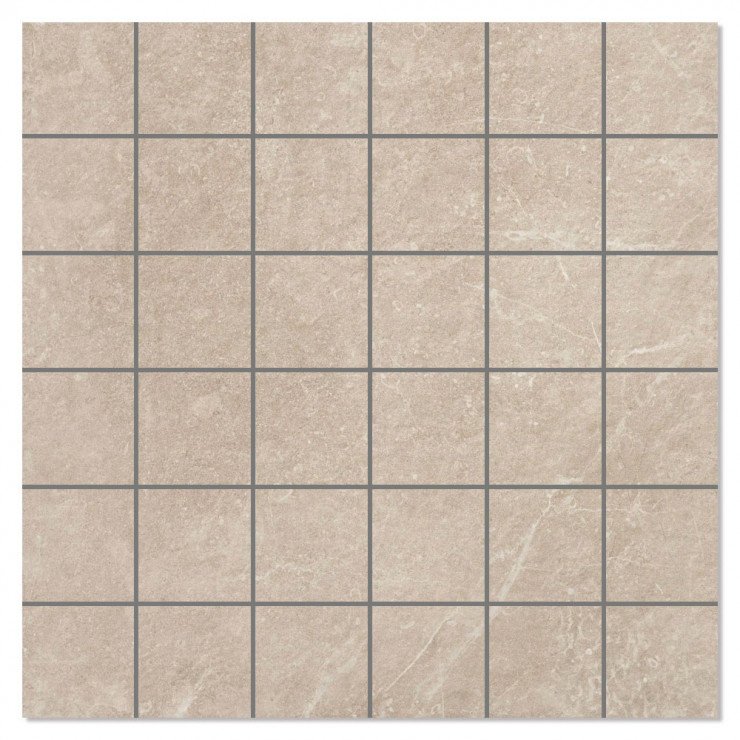 Mosaik Klinker Arkstone Brun Mat-Relief 30x30 (5x5) cm-0